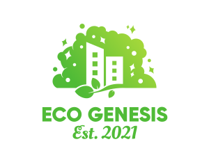 Eco Sustainable Building logo design