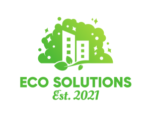 Eco Sustainable Building logo design