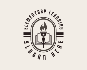 Learning Torch Academy logo design