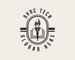 Learning Torch Academy Training logo design