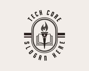 Learning Torch Academy Training logo design