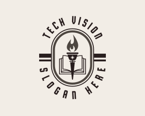 Learning Torch Academy logo design