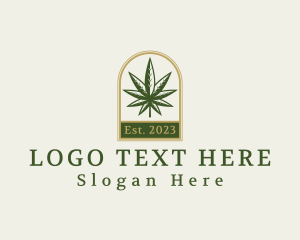 Cannabis Weed Leaf logo