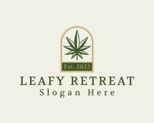 Cannabis Weed Leaf logo design