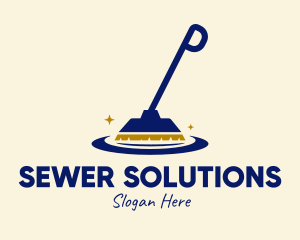 Cleaning Broomstick Housekeeping  logo design