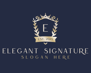 Elegant Royal Shield logo design