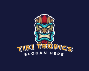 Tiki Mask Gaming logo design