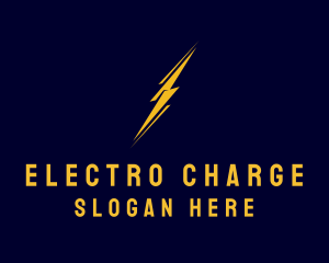 Lightning Electrical Energy logo design