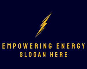 Lightning Electrical Energy logo design