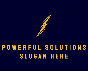 Lightning Electrical Energy logo design