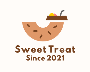 Donut Dessert Drink  logo