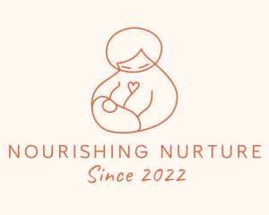 Mother Love Breastfeeding logo design