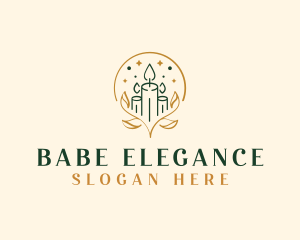 Elegant Wax Candle logo design