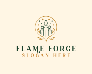 Elegant Wax Candle logo design