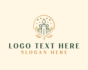 Simple Elegant Candle logo