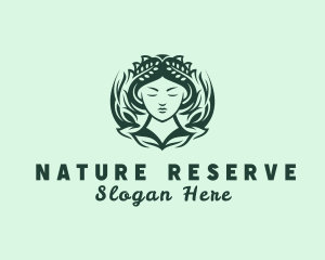 Botanical Nature Woman logo design