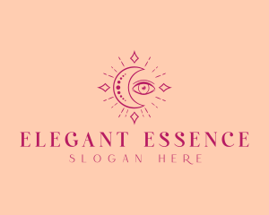 Crescent Moon Eye logo design