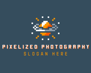 Pixelated Gamer Planet logo design