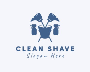 Janitorial Cleaning Cleaner logo design