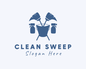 Janitorial Cleaning Cleaner logo design