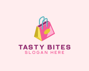 Isometric Shopping Bag Logo