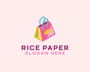 Isometric Shopping Bag logo design