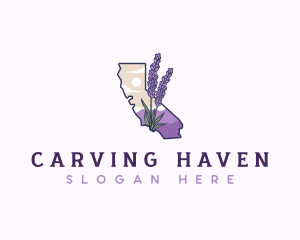 California Lavender Plant Logo