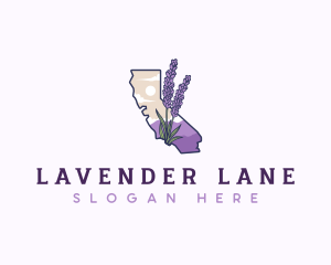 California Lavender Plant logo design