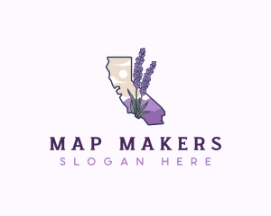 California Lavender Plant logo design