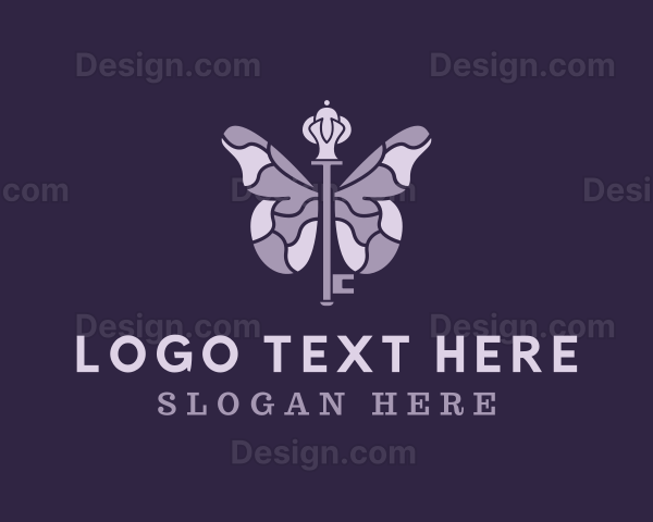 Violet Butterfly Key Logo