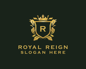 Ornamental Royal Shield logo design