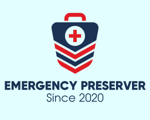 Medical Emergency Kit Bag logo design