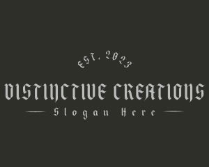 Gothic Unique Business logo design