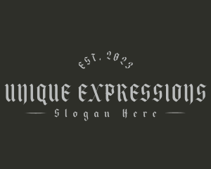 Gothic Unique Business logo design