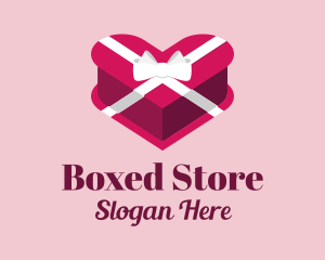 Heart Gift Box  logo design