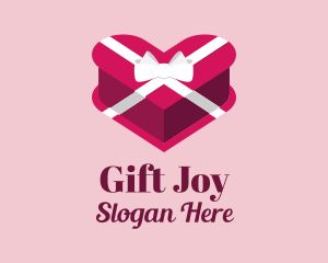 Heart Gift Box  logo design