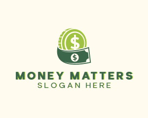 Money Cash Coin logo design