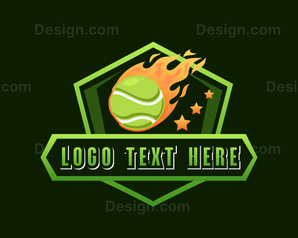 Flame Tennis Ball Logo