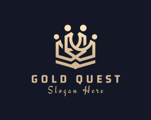 Medieval Gold Crown logo design