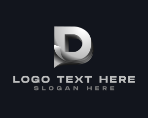 Paper Page Letter D Logo