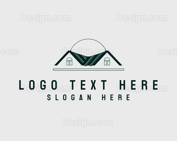 House Roofing Contractor Logo