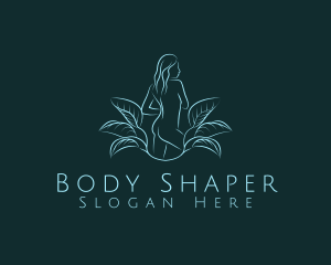 Natural Feminine Leaf logo design