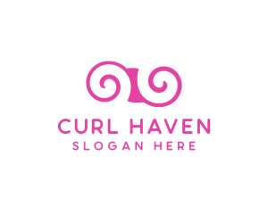 Feminine Swirl Boutique logo design