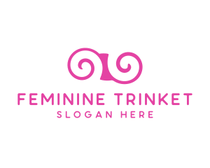 Feminine Swirl Boutique logo design