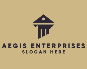 Column Pillar Enterprise logo design