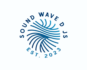 Tech Company Waves logo design