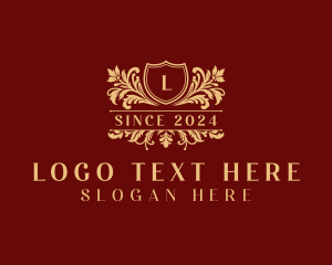 Stylish Decorative Shield logo