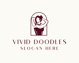 Sexy Woman Model logo design