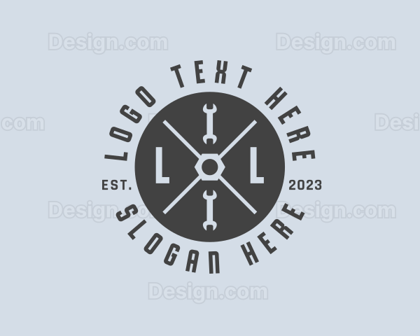 Maintenance Wrench Tool Logo