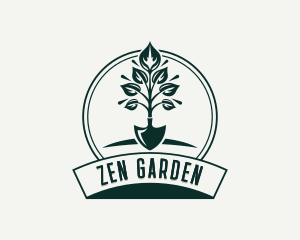 Shovel Plant Gardening logo design